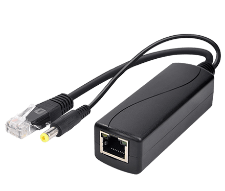 Rozdzielacz LAN PoE (Power over Ethernet) na port RJ45 i zasilania w GS1