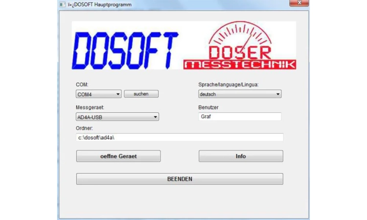 DOSOFT - Oprogramowanie do Kalibracji i Wizualizacji Danych dla Mierników Doser