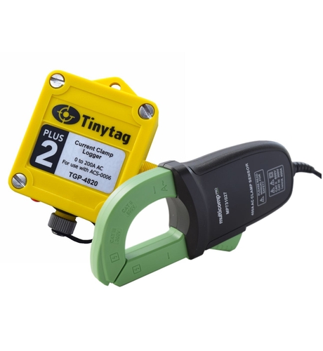 Tinytag Plus 2 TGP-4820 – wytrzymały rejestrator prądu przemiennego 0-200A AC z zaciskiem prądowym