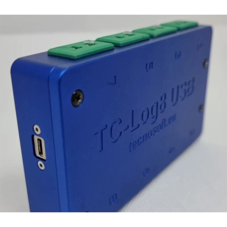 Tecnosoft TC-Log 8 USB – 8-kanałowy rejestrator termopar z USB - TS18TCL8UK