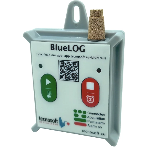 BlueLog XRH TS01BLXH – Bluetooth rejestrator temperatury, wilgotności, przechyłu i wstrząsów Tecnosoft