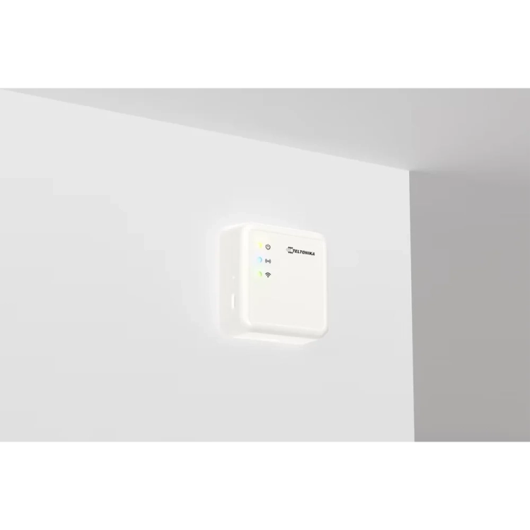 Teltonika Mesh Gateway Wi-Fi – gateway Wirepas Mesh z łącznością Wi-Fi do systemów RTLS indoor - instalacja na ścianie
