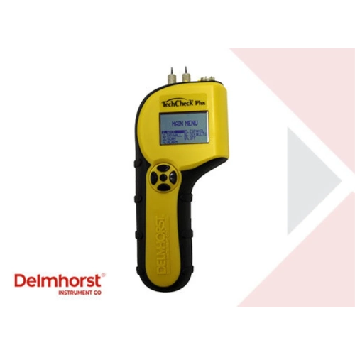 Delmhorst TechCheck Plus – miernik wilgotności 2 w 1 szpilkowy i bezinwazyjny, przód