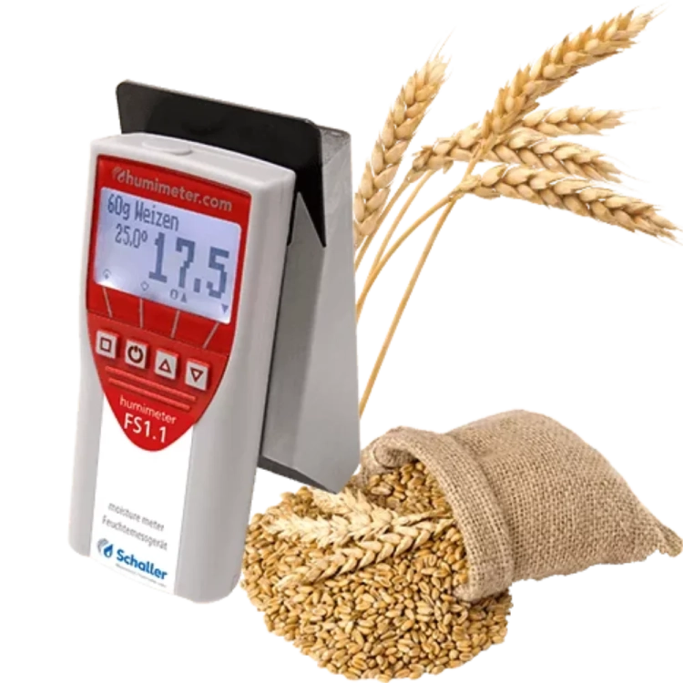Schaller humimeter FS1.1 – prosty polowy wilgotnościomierz do zboża z wagą