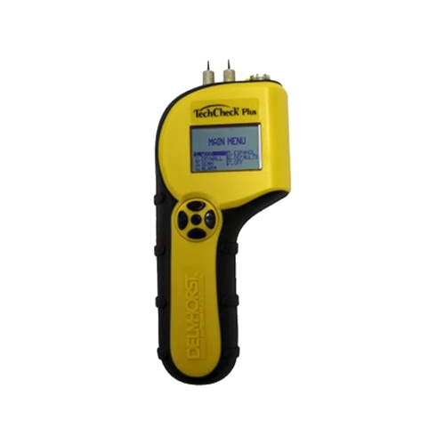 Delmhorst TechCheck Plus – miernik wilgotności 2 w 1 szpilkowy i bezinwazyjny, przód