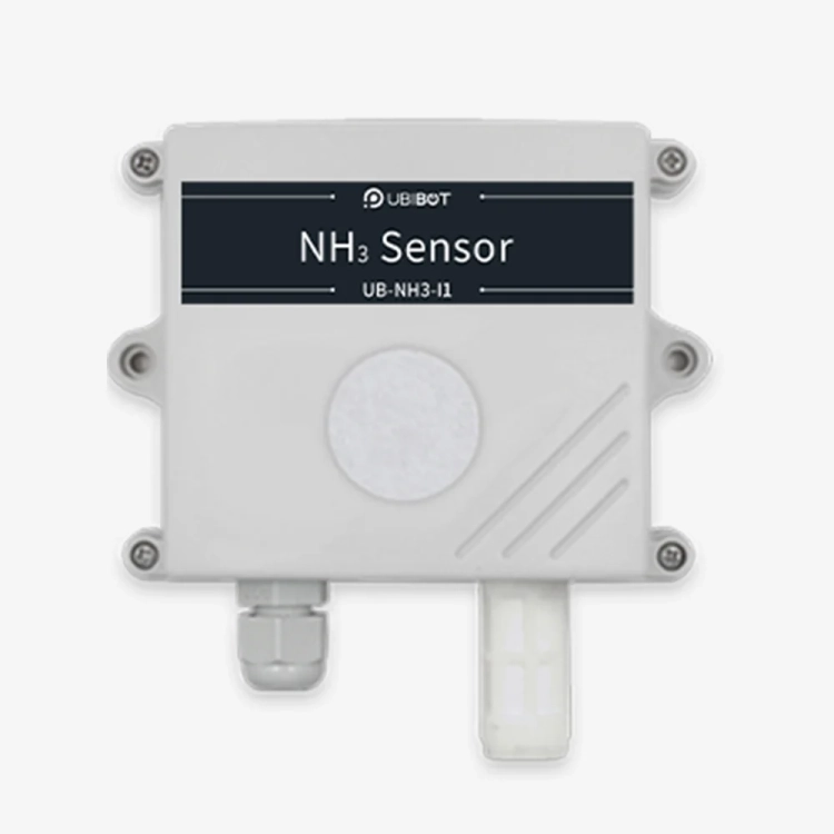 Sonda amoniaku UbiBot UB-NH3-I1 - obudowa naścienna z dławnicą przewodu i osłoniętym elementem pomiarowym