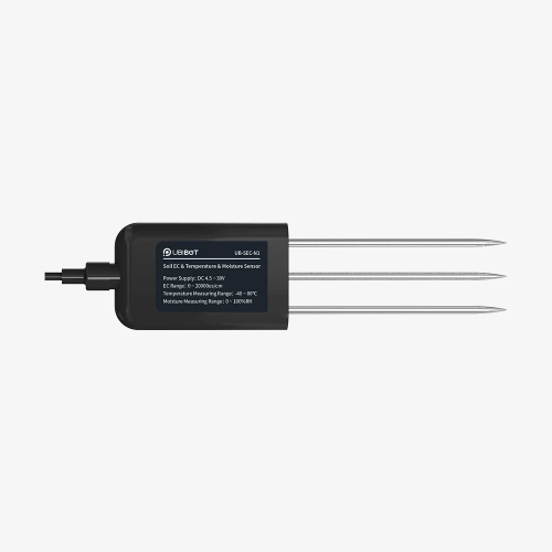 UbiBot SEC-N1 (UB-SEC-N1) - sonda wilgotności, temperatury i zasolenia (EC) gleby z trzema igłami pomiarowymi