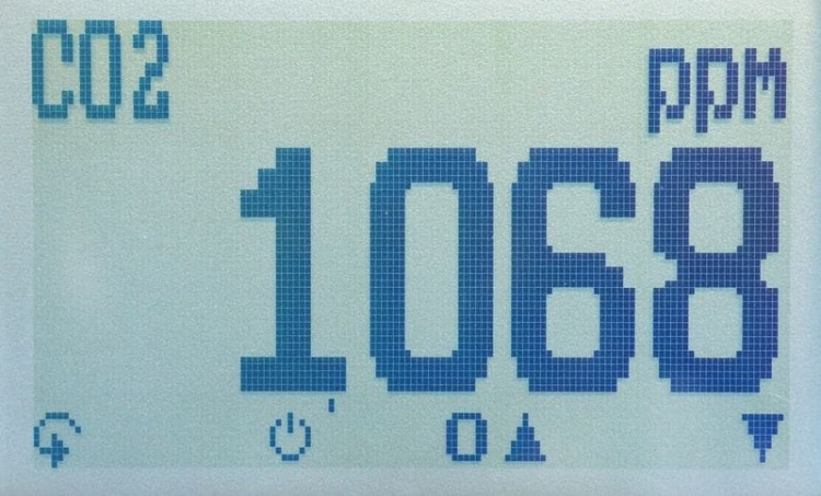 RH2 - ekran pomiaru CO2 (dwutlenku węgla)