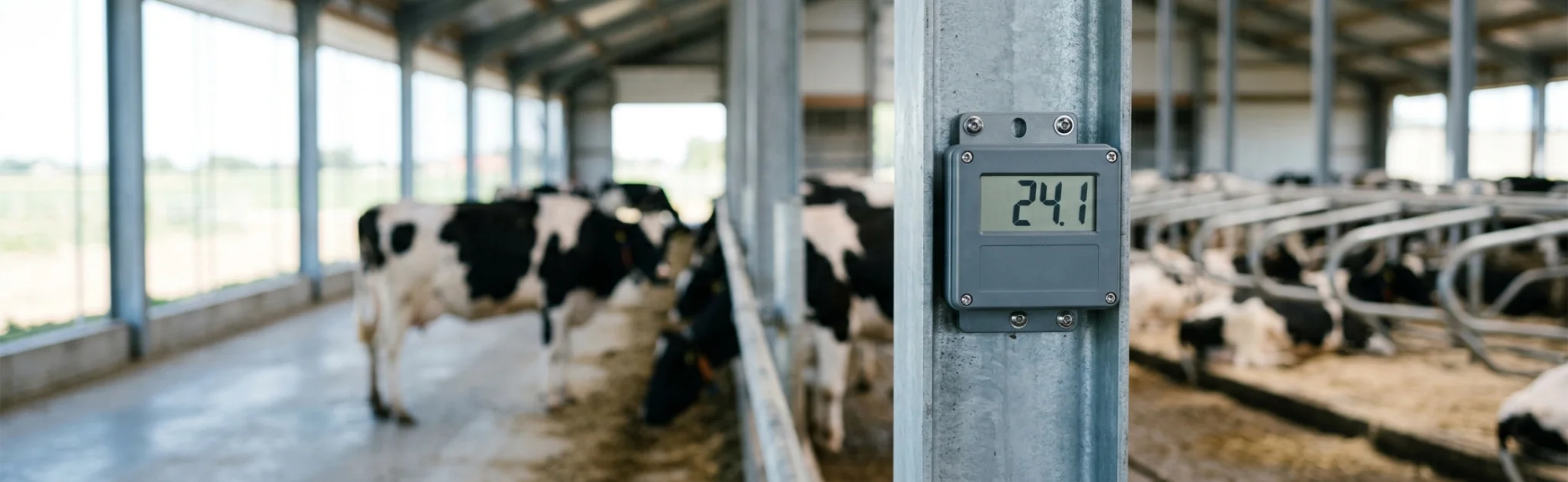 Stres cieplny u krów i temperatura w oborze - THI i monitoring